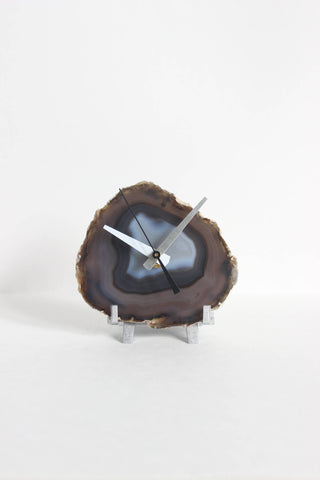 Gray Agate Desk Clock (Silent)