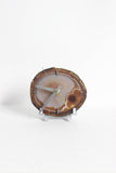 Natural Agate Desk Clock (Silent)