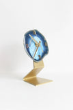 Blue Agate Desk Clock (Silent)