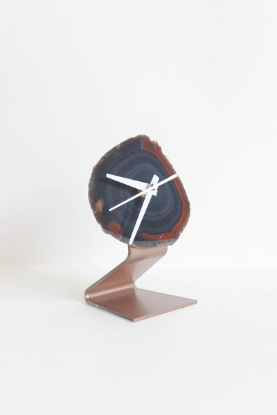 Gray Agate Desk Clock (Silent)