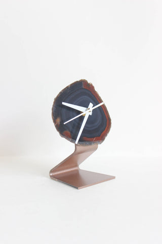 Gray Agate Desk Clock (Silent)