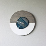 KISMET Design | 10" Teal Agate Wall Clock