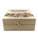 dōTERRA Butterflies and Flowers - Essential Oil Storage Box 25 Slot 15ml - Pine - Custom Laser Engravings - Host Gift New Advocate Gift