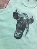 Cowgirl Tank Top, Western Birthday Shirt, Cow Shirt, Cattle Shirt, Cowboy Shirt, Festival Shirt, Cowboy Birthday, Fair Shirt, Women's Tank