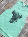 Cowgirl Tank Top, Western Birthday Shirt, Cow Shirt, Cattle Shirt, Cowboy Shirt, Festival Shirt, Cowboy Birthday, Fair Shirt, Women's Tank