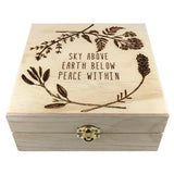 Dandelions w/ NAME - Essential Oil Storage Box 25 Slot 15ml - Pine - Choose Finish and Custom Laser Engravings - Fit dōTERRA Young Living