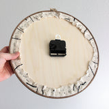 12" Textile Mudcloth Green Agate Wall Clock