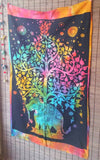 Tree of Life Tapestry, Tiedye Wall Tapestry Hippie, Wall Tapestry Nature, Bohemian Tapestry, Hippie Wall Hanging, xmas gift for her