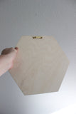 12" Yellow Agate Framed Hex Wall Art