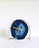 Blue Agate Desk Clock