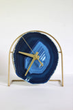 Blue Agate Desk Clock