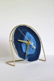 Blue Agate Desk Clock