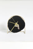 Black Agate Desk Clock