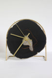 Black Agate Desk Clock