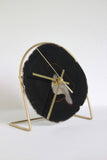 Black Agate Desk Clock