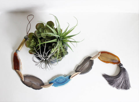Combo Agate Tassel Garland
