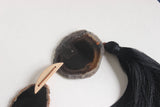 Black Agate Tassel Garland