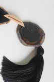 Black Agate Tassel Garland