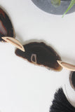 Black Agate Tassel Garland