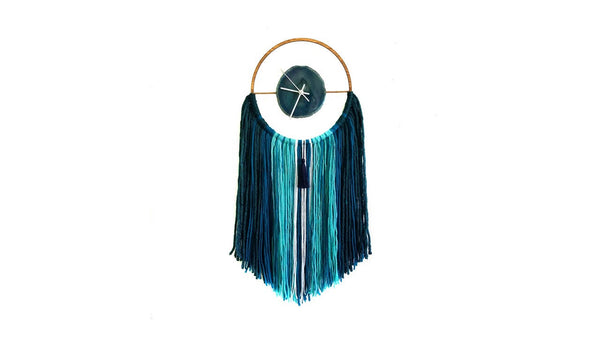 JUNIPER | 10" Teal Agate Wall Clock