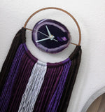 AYA | 8" Purple Agate Wall Clock