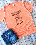 Frequent Flyer, Halloween, Witch, Halloween Tee, Halloween T-Shirt, Halloween Shirt, Witch Shirt, Funny Halloween Shirt, Mom Halloween Shirt