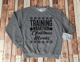 Training for a Marathon of Christmas Movies Sweatshirt - Cozy Crewneck - Holiday Lover - Gift for Her - Gift for Him