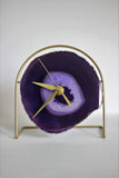 Purple Agate Desk Clock