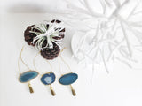Agate Geode Ornament Set (D)