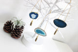 Agate Geode Ornament Set (D)