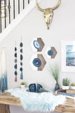 Teal Agate Tassel Garland