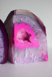 Pink Agate Bookends