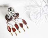 Amber Agate Geode Ornament