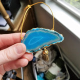 Agate Geode Ornament Set (E)