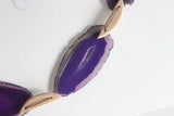 Purple Agate Tassel Garland