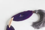Purple Agate Tassel Garland