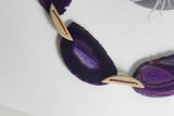 Purple Agate Tassel Garland