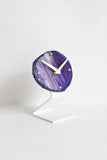 Purple Agate Desk Clock