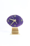 Purple Agate Desk Clock (Silent)