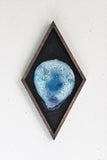 13" Teal Agate Framed Diamond Wall Art
