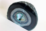 Teal Agate Bookends