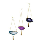 Agate Geode Ornament Set (H)
