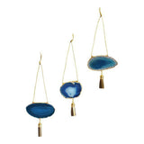 Agate Geode Ornament Set (D)