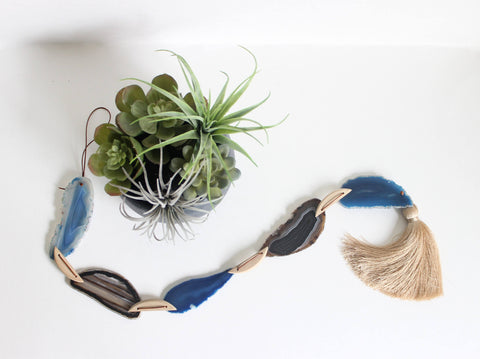 Combo Agate Tassel Garland