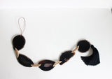 Black Agate Tassel Garland