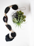 Black Agate Tassel Garland