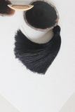 Black Agate Tassel Garland