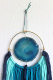 Betsy | Teal Agate Wall Hanging