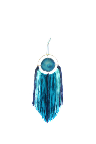 Betsy | Teal Agate Wall Hanging