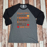 Every Year I Fall For Pumpkins, Bonfires, S'Mores, Autumn Leaves, Apples And You - Holiday Shirt - Unisex Thanksgiving Christmas Shirt